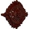 Ekena Millwork Antonio Ceiling Medallion, Hand-Painted Brushed Mahogany, 35 7/8"W x 22 1/2"H x 4 3/8"P CM35X22ANBMF - alternate 3